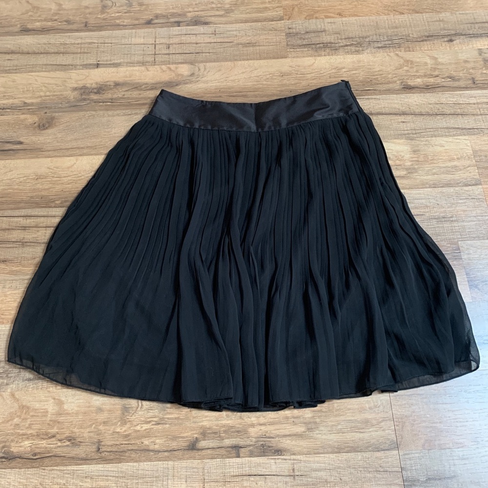 Black chiffon skirt